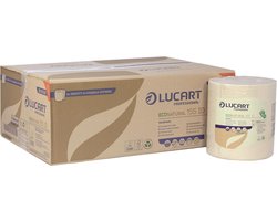 Lucart Professional handdoekrol EcoNatural 155 ID, doos van 6 rollen