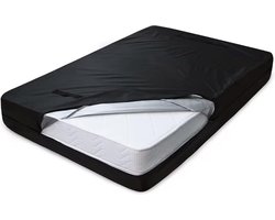 Matras beschermhoes 90x200cm (max. dikte 20cm) - Mastrashoes verhuizen - Matras opberghoes - Matrashoes met rits - Plastic - Zwart - Eenpersoonsmatras