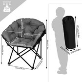 Chuvie® Camping Stoel - Opvouwbare campingstoel - Gevoerde engelenstoel - Lichtgewicht draagbare opvouwbare campingstoel - Draagtas voor buitenbalkon