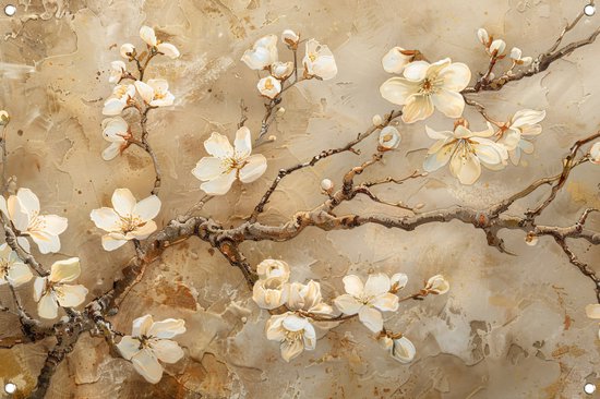 Affiches de fleurs - Affiche de jardin nature - Affiche de jardin Branches - Décoration murale extérieur - Tableaux de jardin pour extérieur - Décoration de Jardin décoration murale affiche de jardin 150x100 cm