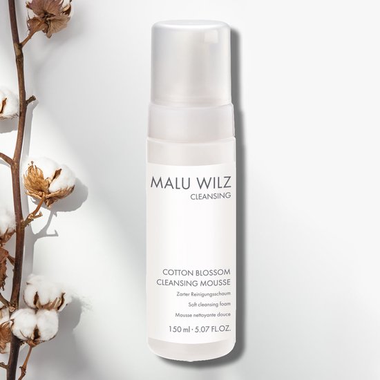 Malu Wilz - Cotton Blossom Cleansing Mousse - reinigingsmousse voor het gezicht / gelaat