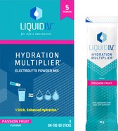 Liquid I.V. ® Hydration Multiplier ® Elektrolyten Poeder - Passion Fruit Flavour - gemakkelijk te openen stick, gebruik met 500 ml water - 6 sticks