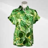 Suzzy Emilly - Blouse à motif multivert à manches courtes - Aérée et confortable - disponible en 3 tailles