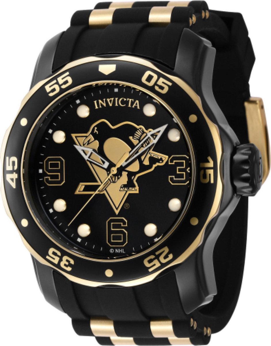 Invicta NHL - Pittsburgh Penguins 42322 Quartz Herenhorloge - 48mm