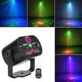 LED Discolamp met Laserlicht Effecten - Met Afstandsbediening - Feestverlichting met Lasereffecten - Multicolor Discobal met LED- en Laserverlichting - Draagbare Disco Lichtshow - Partyverlichting LED en Laser - Lichteffect voor Feesten en Evenement