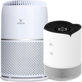 Vibrix Luchtreiniger Set C - Woonkamer en Slaapkamer - HEPA Filter - Ionisator - Luchtfilter - Air Purifier - Air Cleaner - PureFlow30 - Vortex20