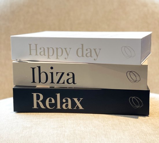 Koffietafelboek Set van 3 met Opbergfunctie - Decoratieboek - coffeetablebook - interieur - cadeau vrouw - home - huis - woonaccessoires - inrichten