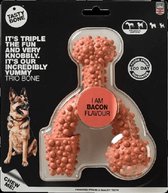 TastyBone - Large - Trio Bone bacon - Hond - Kauwspeelgoed - Vegan - Kluif - Nylabone