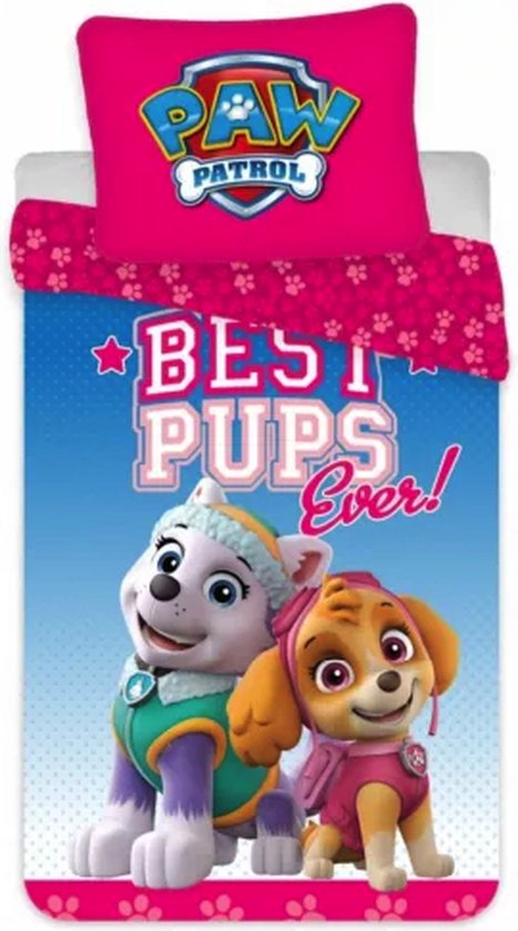 Set Copripiumino E Federa Per Bambini Biancheria Da Letto Per Bambini, Motivo Paw Patrol, 135 X 200 Cm, 80 X 80 Cm, In Cotone, Per Ragazzi E Ragazze, 2 Pezzi, 1 Federa