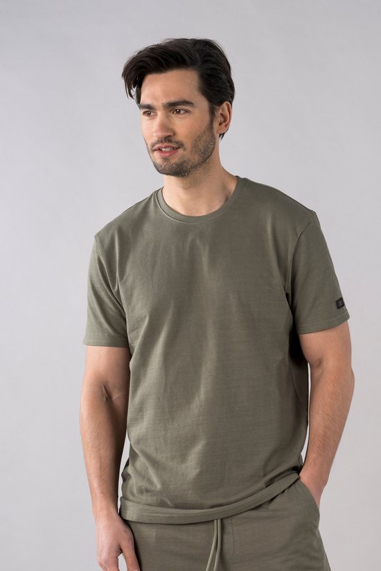 Presly & Sun Heren - T-shirt - Donker groen - Maat XL - Noah