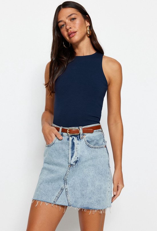 Trendyol TWOSS23AL00069 Adultes Femmes - Bleu Foncé - M