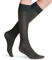 FALKE Matt Deluxe 20 DEN chaussettes hautes pour femmes - gris anthracite (graphite) - Taille: 39-42