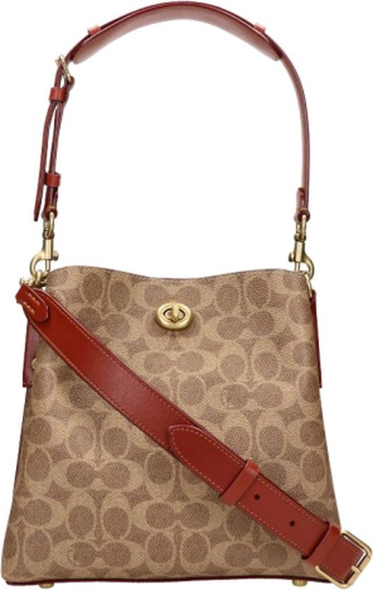 Coach Medium Schoudertas / Crossbodytas Dames - Leer - Willow - Beige