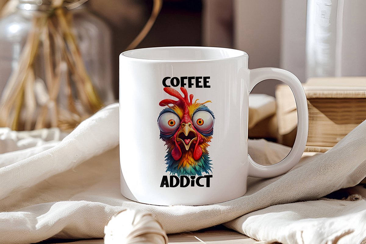 Mok – "Coffee Addict" – Voor de Verwoede Koffieliefhebbers
