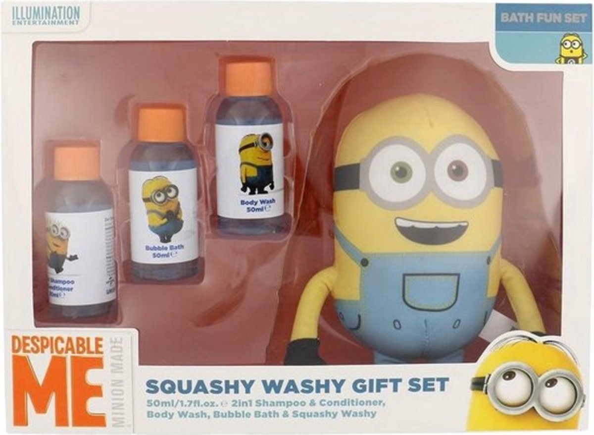 Goedkoopste 3x Minions Despicable me wasset met Spons