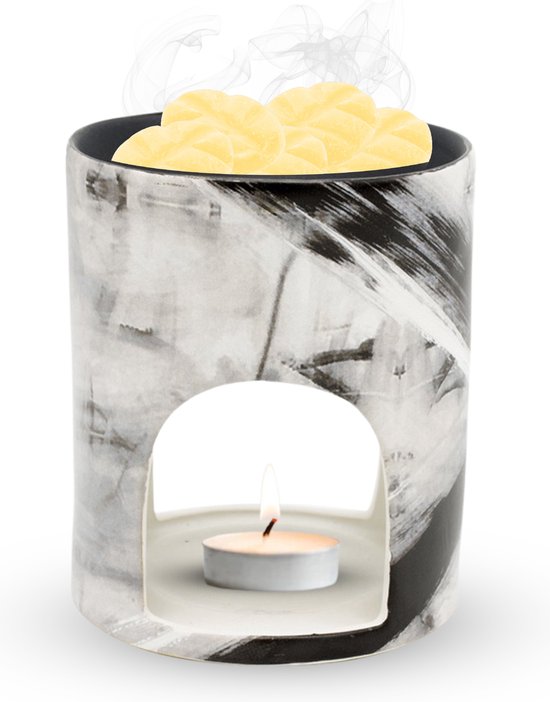 Scentchips® Art Deco Zwart-Wit waxbrander geurbrander