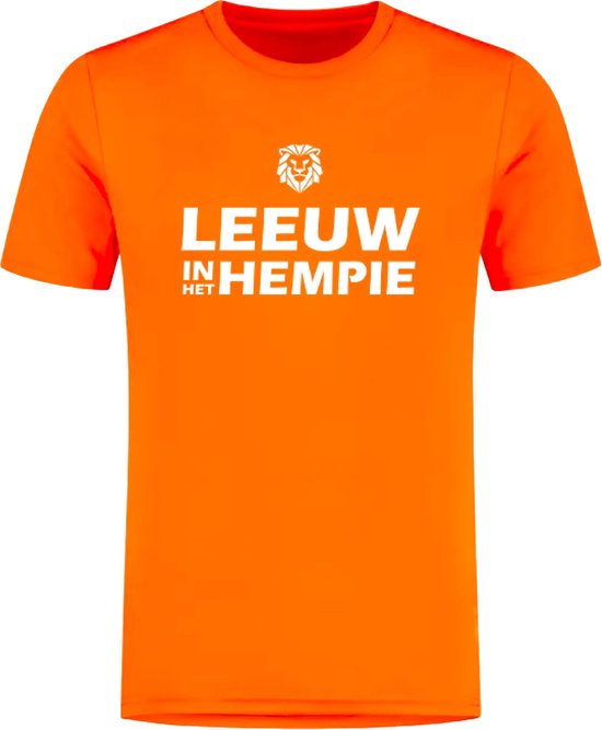 WK voetbal oranje shirt Teamplayer - Voetbalshirts volwassenen - Oranje shirt - Polyester sportshirt - Maat M
