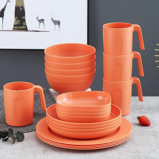 Opal Glas 473ml Ontbijtkommen Soep Bowl Set van 4, 6 inch Vaatwasser