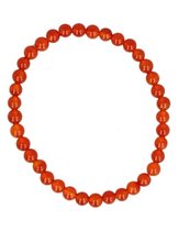 Carneool kralen kinderarmbandje 4 mm