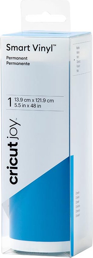 Cricut Smart Vinyl 14x122 cm Blauw Océan Mat