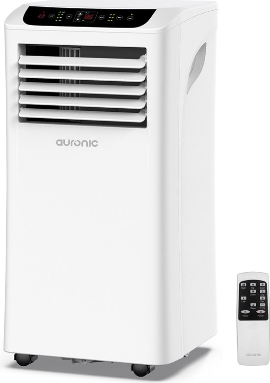 Auronic Mobiele Airco - 10.000 BTU - 4-in-1 - Airconditioning met Raamafdichtingskits - Slaapkamer - Woonkamer - tot 25m² koelen