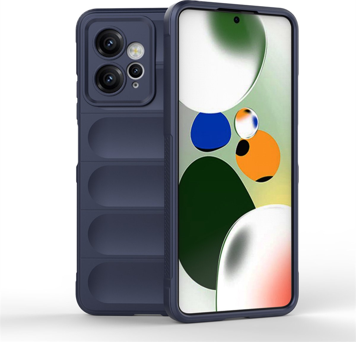 MobyDefend Hoesje - Geschikt voor Motorola Edge 50 Pro - TPU Gripcase - Blauw