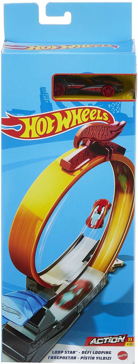 Hot Wheels Action Loop Star Speelset - Hot Wheels Uitbreiding - Hot Wheels Baandelen - Looping
