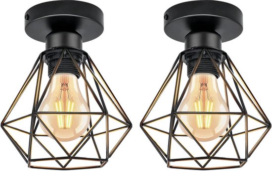 Industriële vintage ijzer metaal inbouw zwart Art Deco plafondlamp retro lamp kroonluchter hanglamp voor keuken, loft, eetkamer, slaapkamer (8 heads