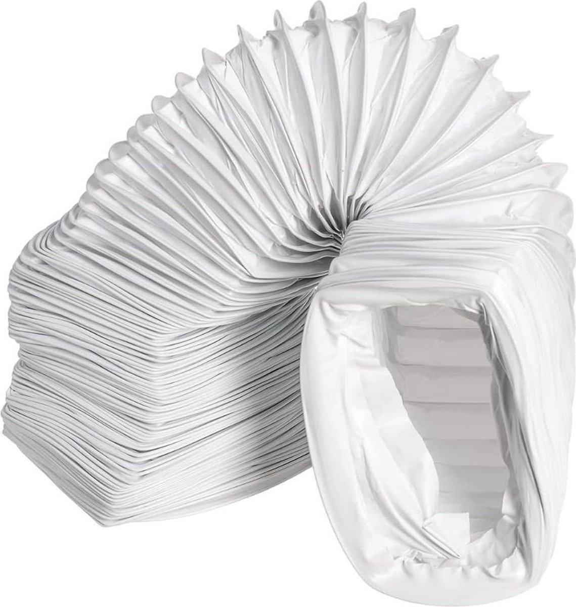 Flexibele PVC afvoerslang voor airconditioning - afzuigkap - droger - 220 x 55 mm - 6 meter