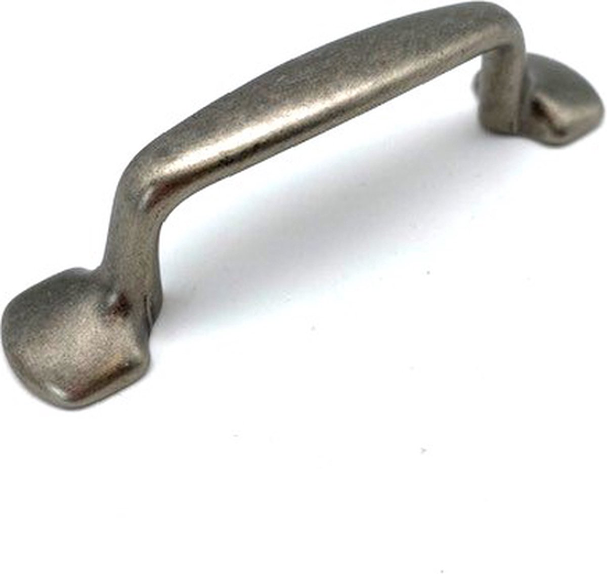 Greep Massief Messing Grijs / IJzerkleurig 98x20mm