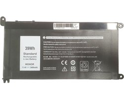 Compatible Accu geschikt voor o.a. Dell Inspiron 15-5568 / 13-7368 / Latitude 3300 / 3390 (2 in 1) Series - (11.4V-3400mAh) - PN: WDX0R