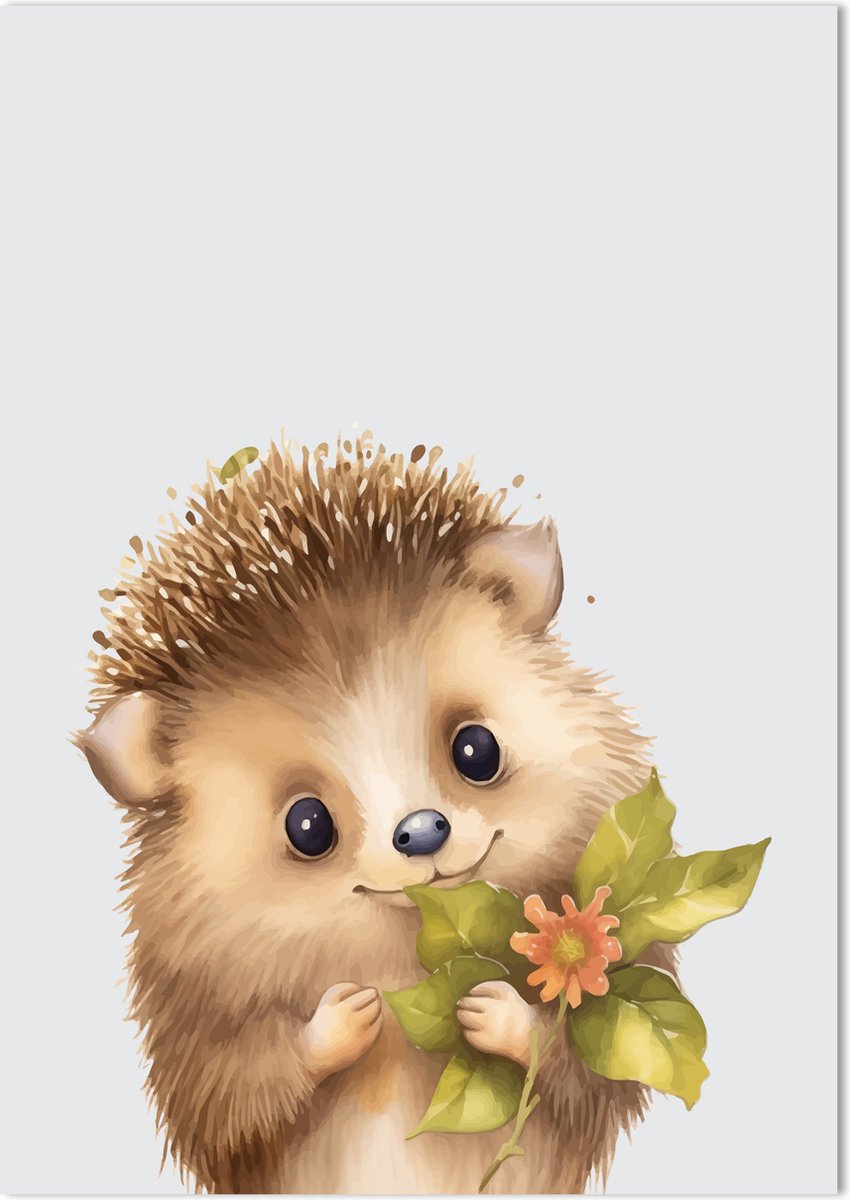 Woestijnegel Poster 70 x 50 cm - Poster Kinderkamer - Dierenposter - Babykamer decoratie