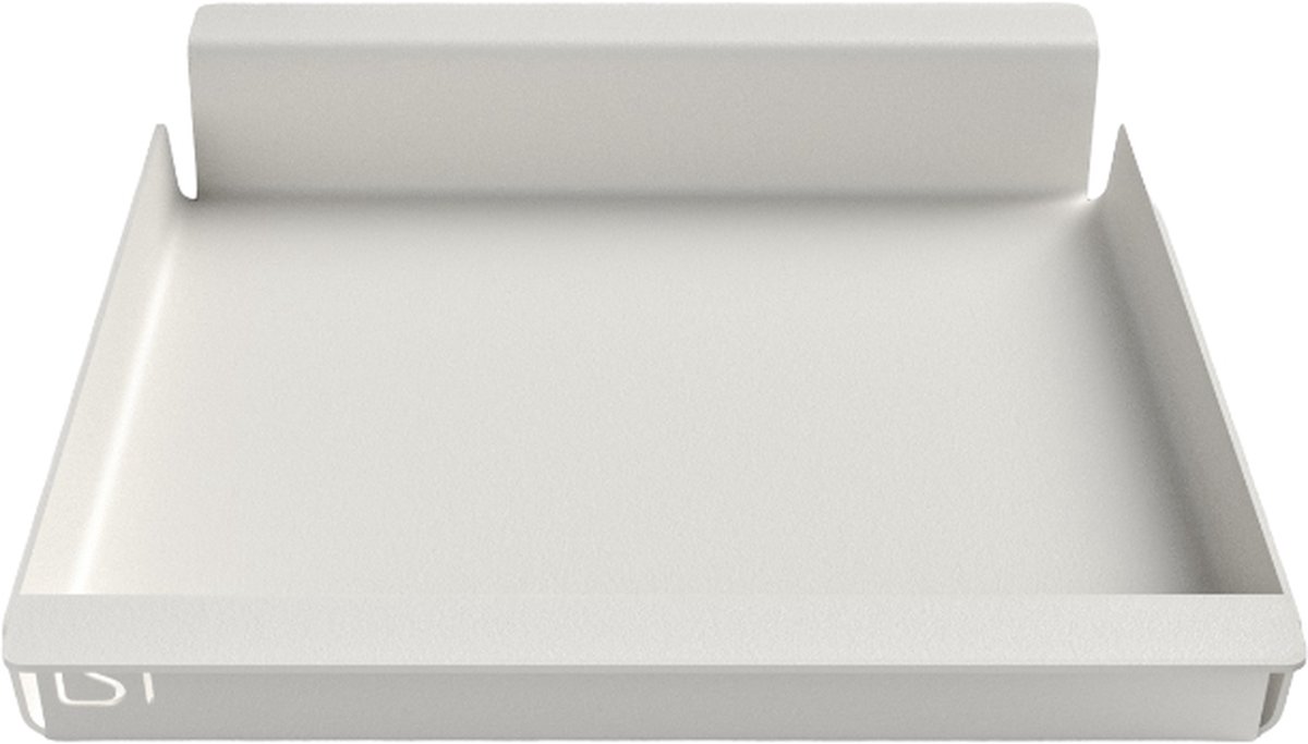 Steellish Dienblad Vierkant - Tray - Aluminium - Wit - 34 × 28 × 5 cm