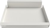 Steellish Dienblad Vierkant - Tray - Aluminium - Wit - 34 × 28 × 5 cm