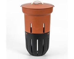 Wormencomposteerder voor direct in de grond Terracotta kleur