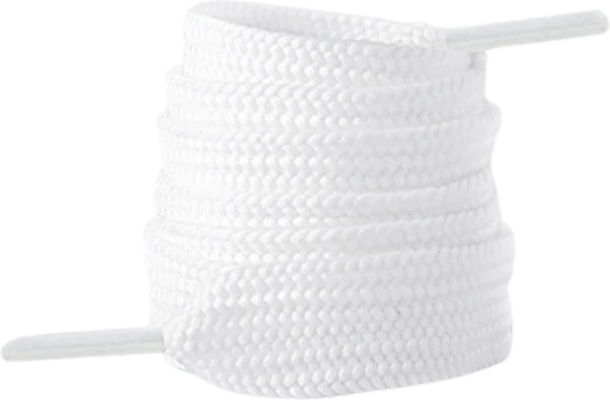Veters Wit - 2CM Wijd - White Laces - Geschikt voor Adidas Campus 00s - 140 CM