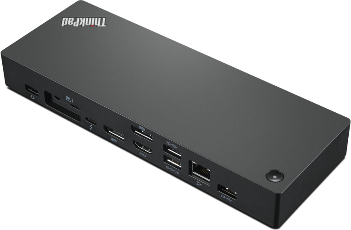 Lenovo 40B00300UK laptop dock & poortreplicator Bedraad Thunderbolt 4 Zwart, Rood thumbnail 5