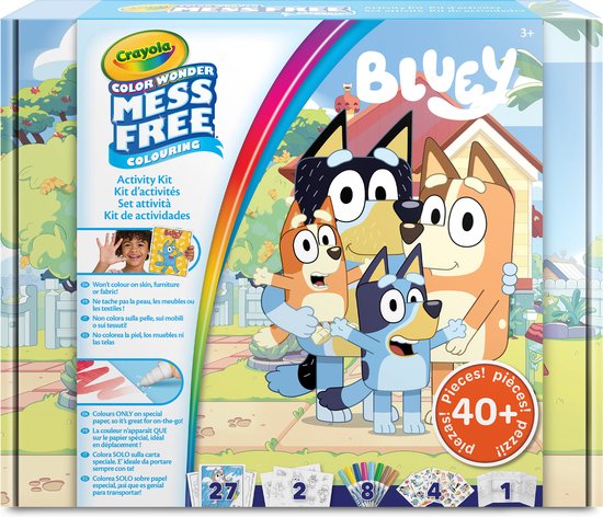 CRAYOLA - Color Wonder - Hobbypakket - Bluey Vlekvrije Cadeauset - Voor Kinderen