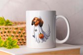 Mug Teckel Spooky - chiens - Halloween - chiots - chiotamour - doglover - doggy - chiens - amour chiot - mon chien - amour chien