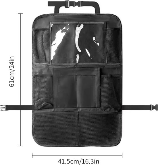 Auto stoel organizer - Auto vakantie kinderen - Spullen organizer auto - Ruimtebesparend - Multifunctioneel - Spullen opruimen auto - Auto vakantie kinderen - Achterbank organizer - D4.1 — afbeelding 3