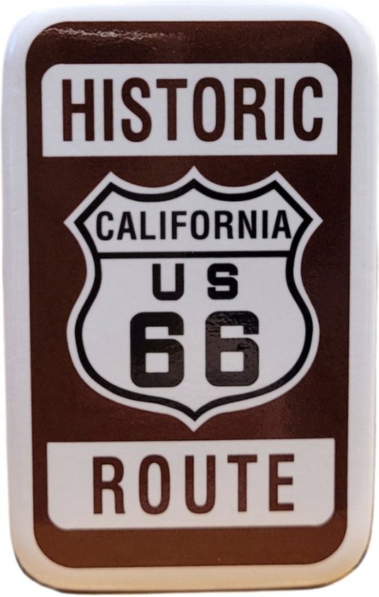 Route 66 historique de Californie - Aimant 7 x 4,5 cm