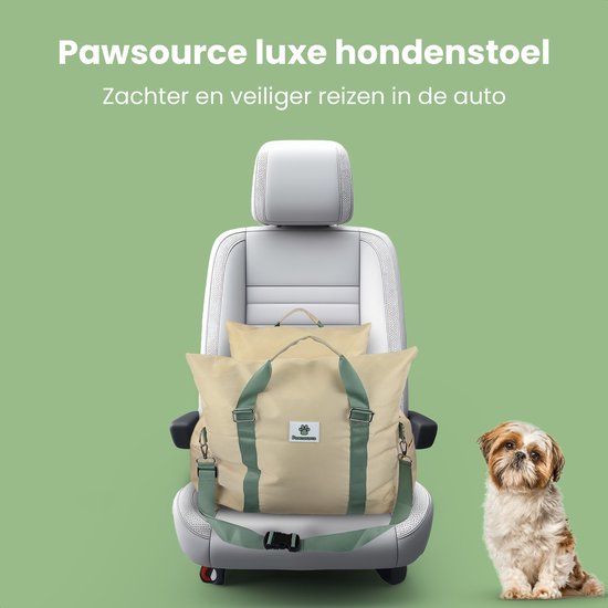 PETCUTE Autostoel voor kleine honden, katten, wasbaar, autostoel voor huisdieren, versterkingsstoel voor honden met veiligheidsgordel, voor op reis
