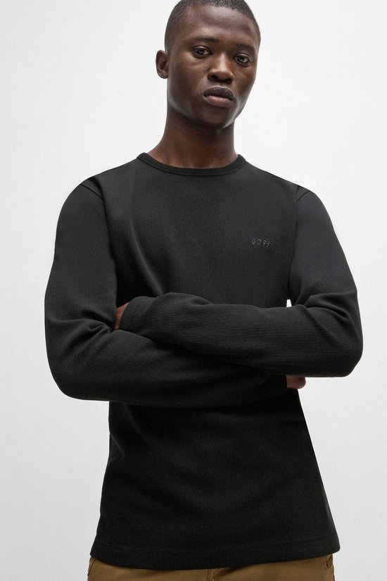 BOSS - Pull Tempesto Zwart - Homme - Taille M - Coupe Regular