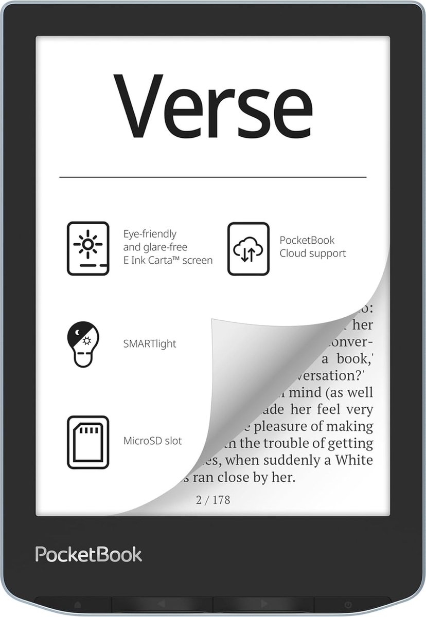 Verse - E reader - E-Ink Carta HD - 6inch - 8GB - 758 × 1024