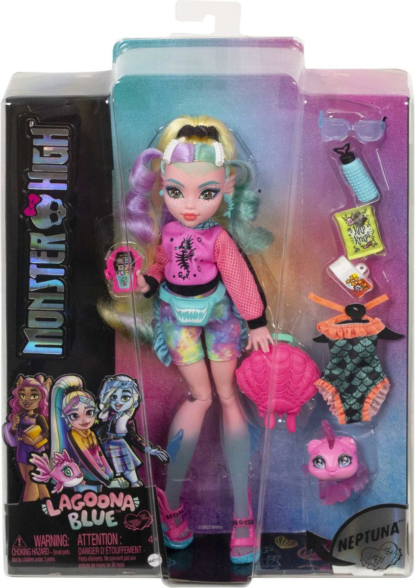 Monster High - Modepop - Lagoona Blue pop met schelpenzak — afbeelding 9