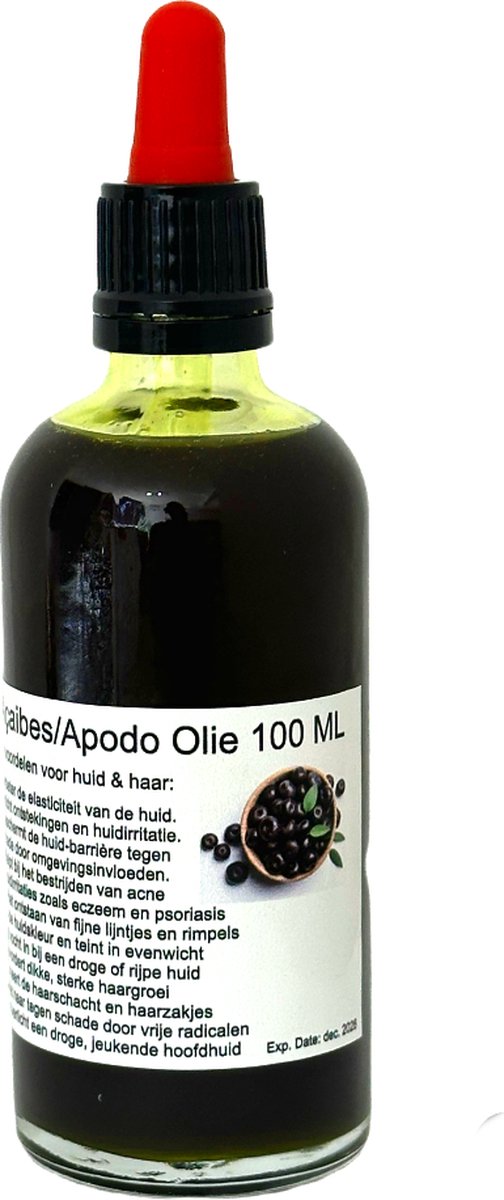 Açaíbes olie serum / Apodo olie serum virgin 100 ML Puur Suriname