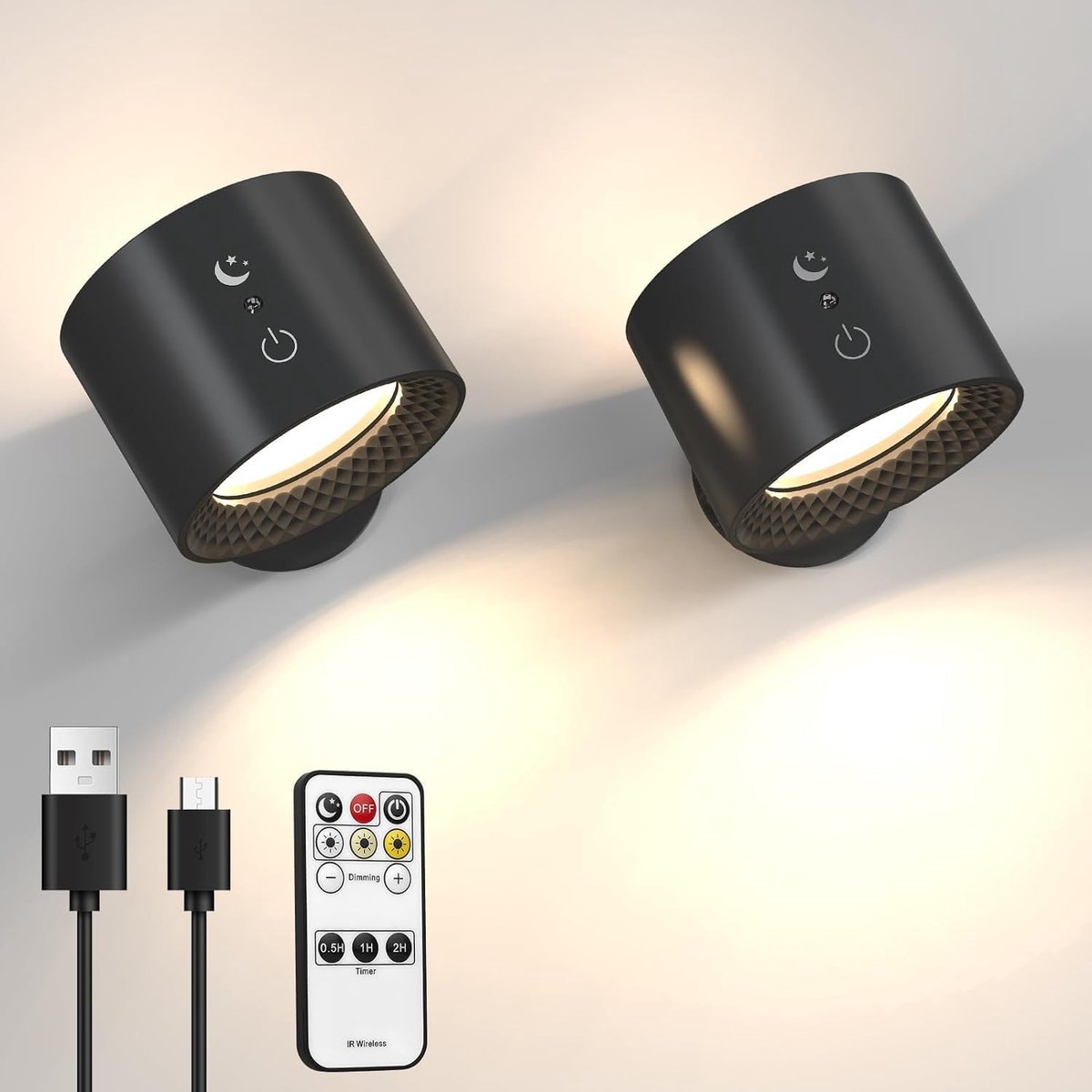 Solacis Wandlamp oplaadbaar - Wandlamp - Wandlamp oplaadbaar binnen - Wandlamp binnen - Must have voor in uw woning!