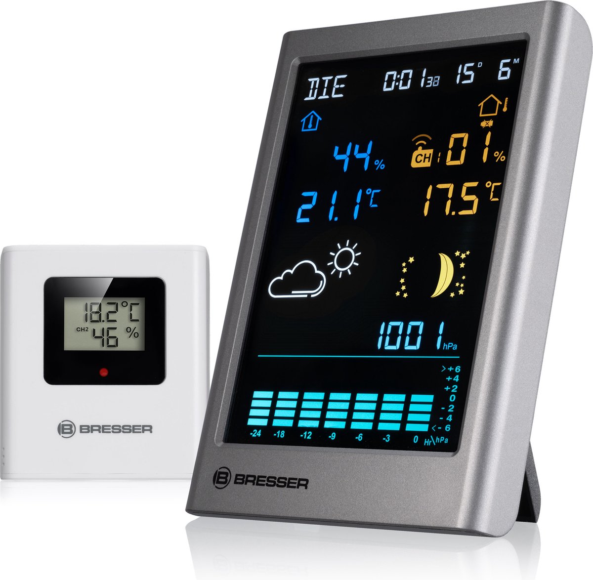 BRESSER draadloos weerstation MeteoTemp TBV