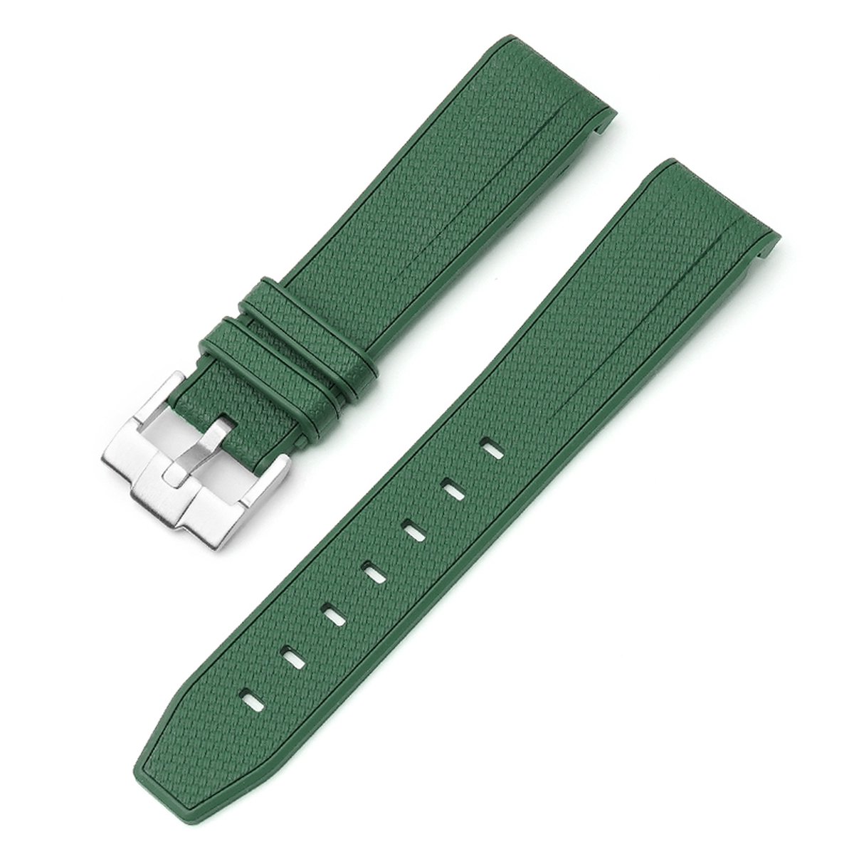 MoonSwatch - Omega - Swatch Mission on Earth - Rolex - SEIKO - Speedmaster - Rubberen horlogeband met perfecte pasvorm - 20mm - Donker Groen