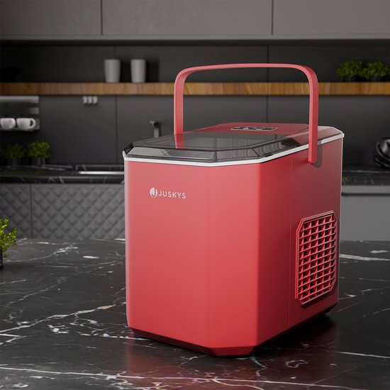 Juskys IJsblokjesmachine IceOracle - Rood - Incl. Toebehoren van Merkloos — afbeelding 2